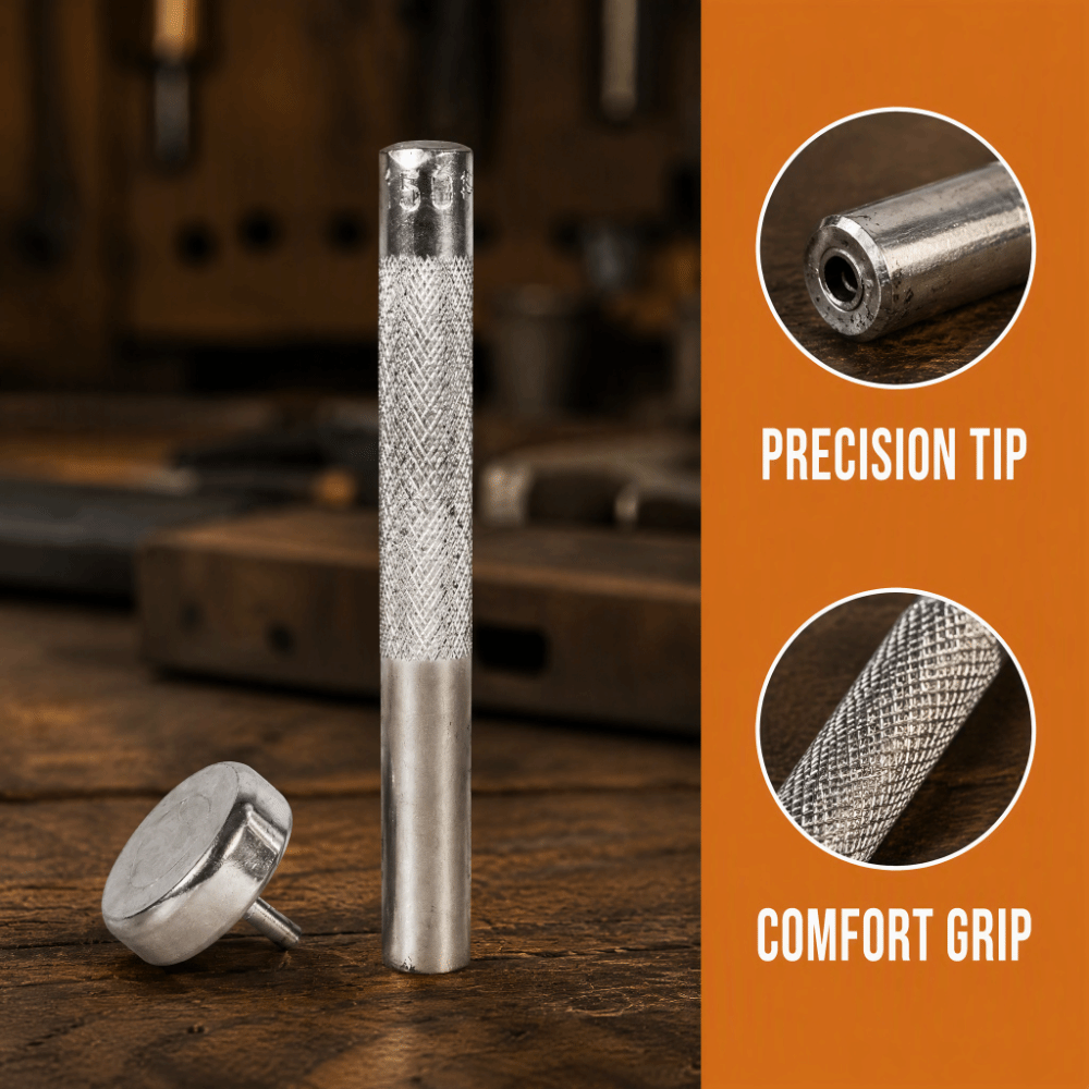 Rivet Setter Tool - 4mm Çaplı Halka Delme Kalıbı Aleti