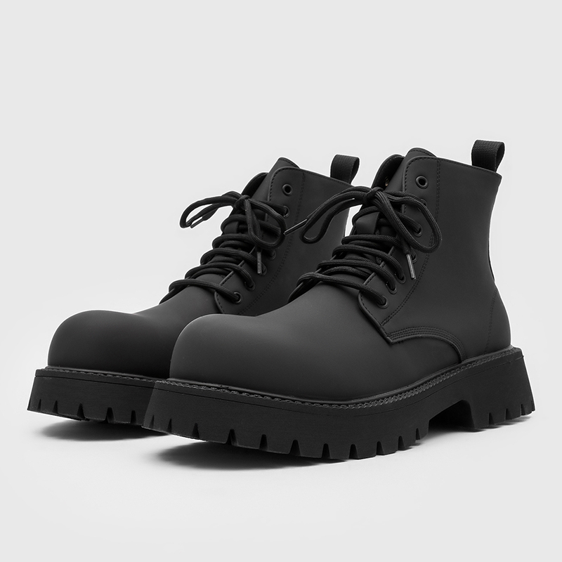 Leatherwork Designs - 38-46 Beden Erkek Siyah Yüksek Bilekli