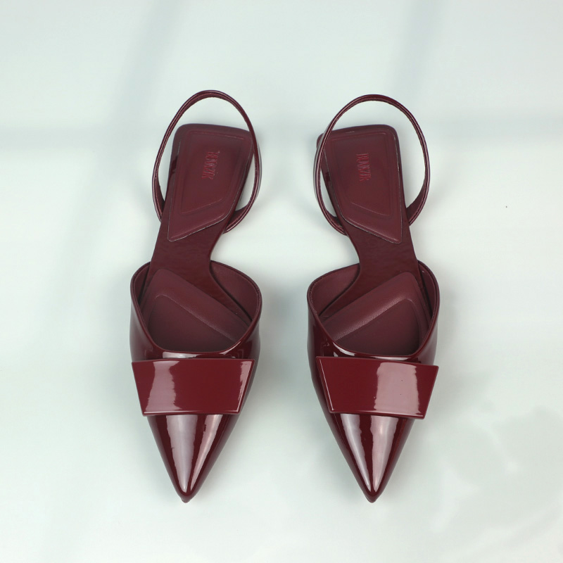 Leatherwork Designs - Marka Patent Deri Yaz Kadın Düz