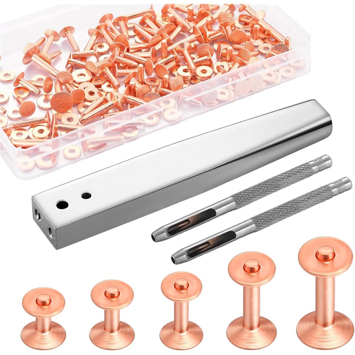A56K 100 Set Bakır Perçin ve Ç - Rivet Setter Tool incelemesi ve fiyatı